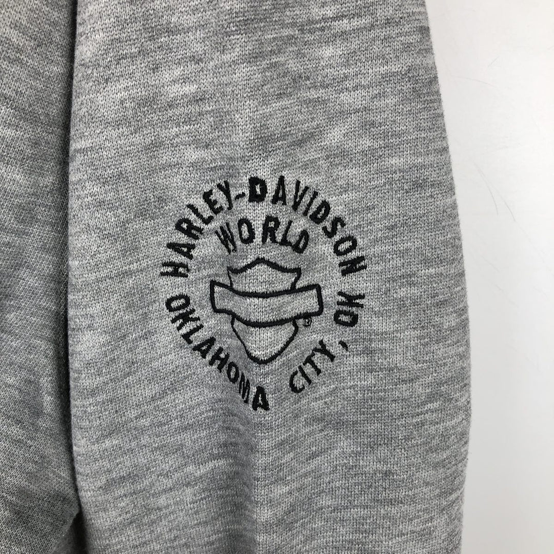 Harley-Davidson Advertising Sweatshirt, Men's XL Size unclear gray type Vintage Second Hand