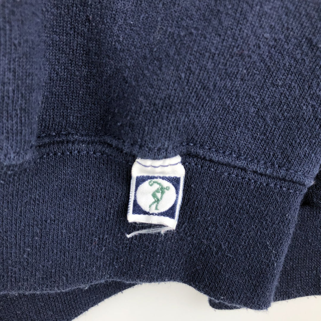 80s-90'S Discus Athletic Advertising Sweatshirt, Made in USA, Men's XXL equivalent, Vintage cotton navy blue type Vintage Second Hand