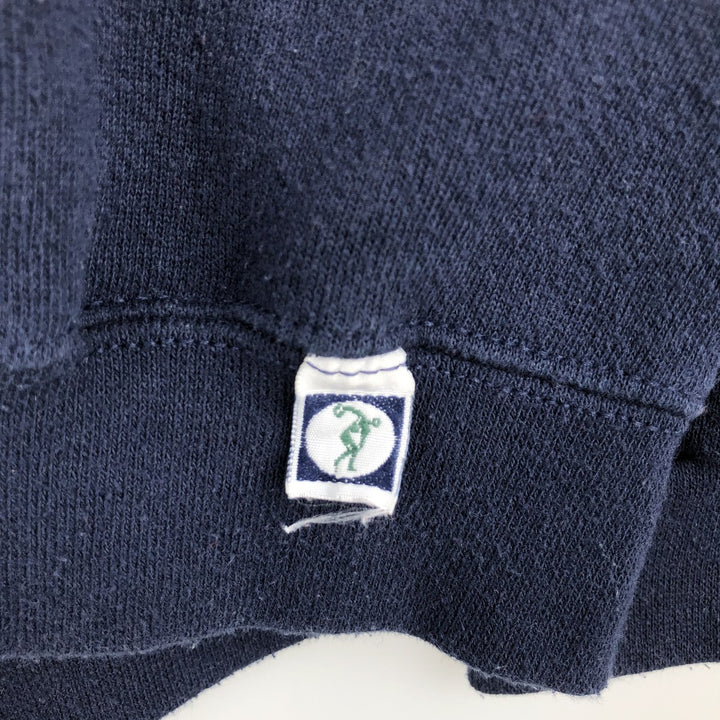 80s-90'S Discus Athletic Advertising Sweatshirt, Made in USA, Men's XXL equivalent, Vintage cotton navy blue type Vintage Second Hand