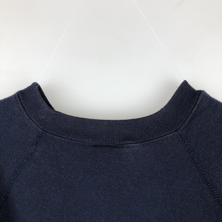 80s-90'S Discus Athletic Advertising Sweatshirt, Made in USA, Men's XXL equivalent, Vintage cotton navy blue type Vintage Second Hand