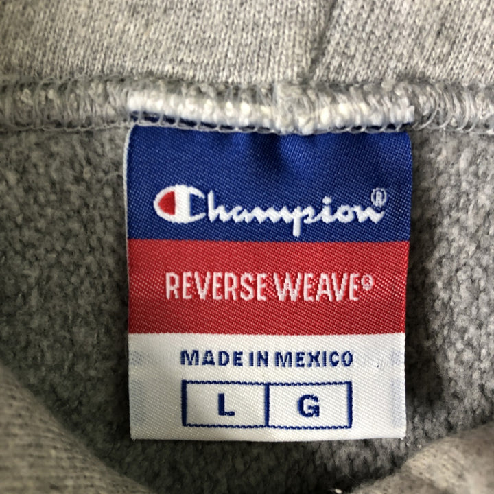 00'S Champion REVERSE WEAVE Reverse Weave Sweat Pullover Hoodie Men's L size cotton gray type Vintage Second Hand