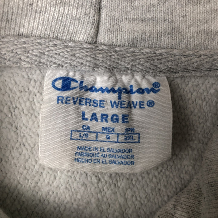 Champion REVERSE WEAVE Reverse Weave College Sweat Pullover Hoodie Men's L size cotton gray type Vintage Second Hand