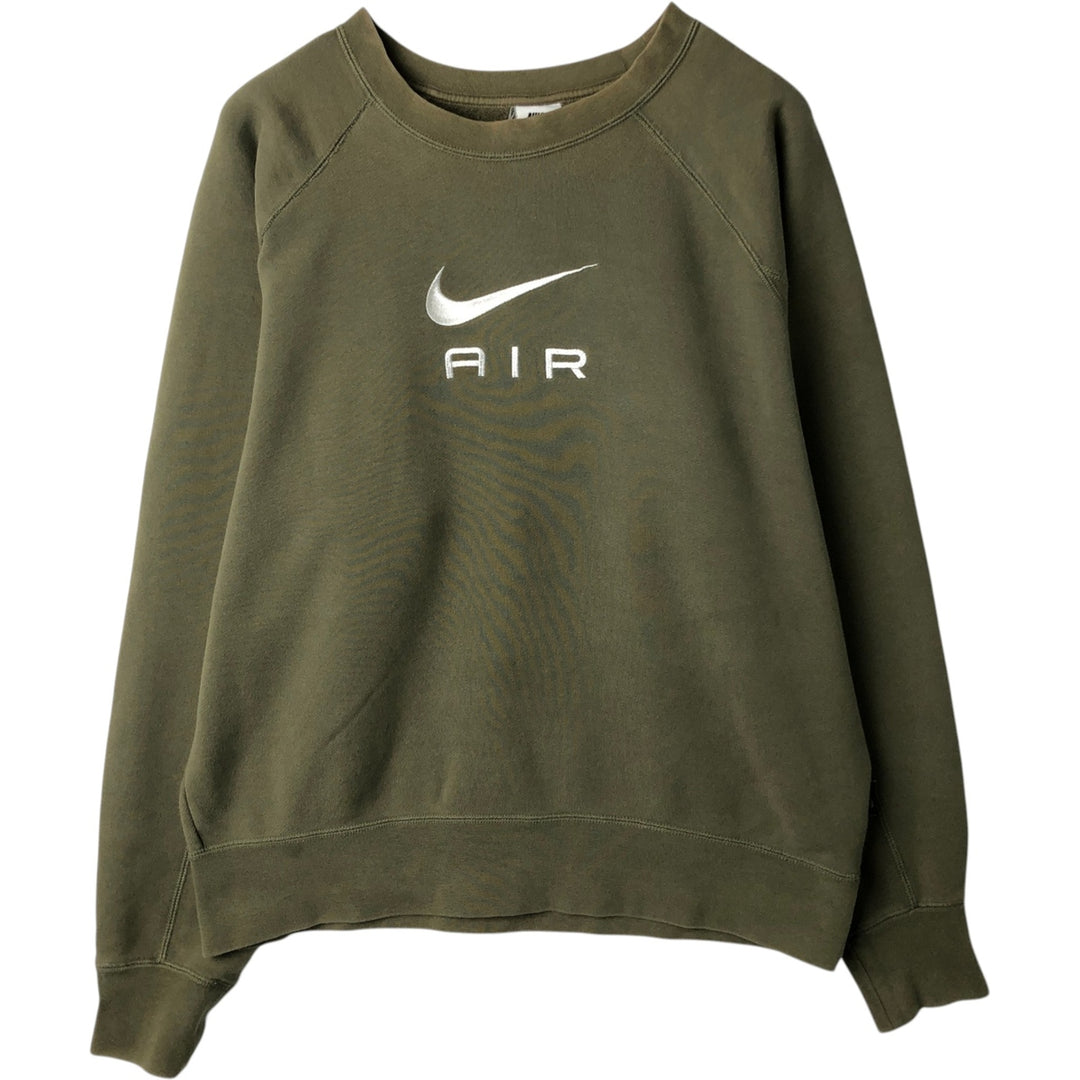 Nike One Point Logo Sweatshirt, Trainer, Men's M Size cotton green type Vintage Second Hand