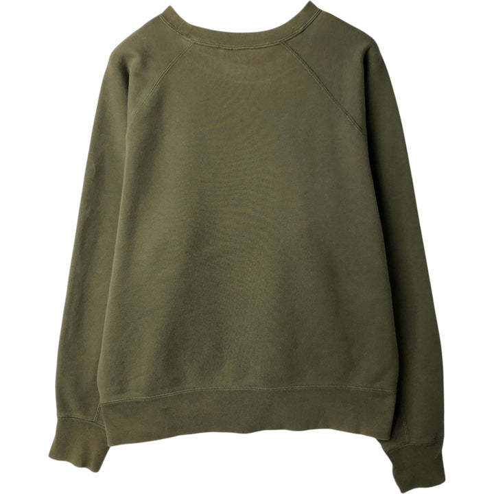 Nike One Point Logo Sweatshirt, Trainer, Men's M Size cotton green type Vintage Second Hand