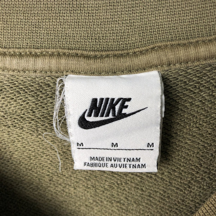 Nike One Point Logo Sweatshirt, Trainer, Men's M Size cotton green type Vintage Second Hand