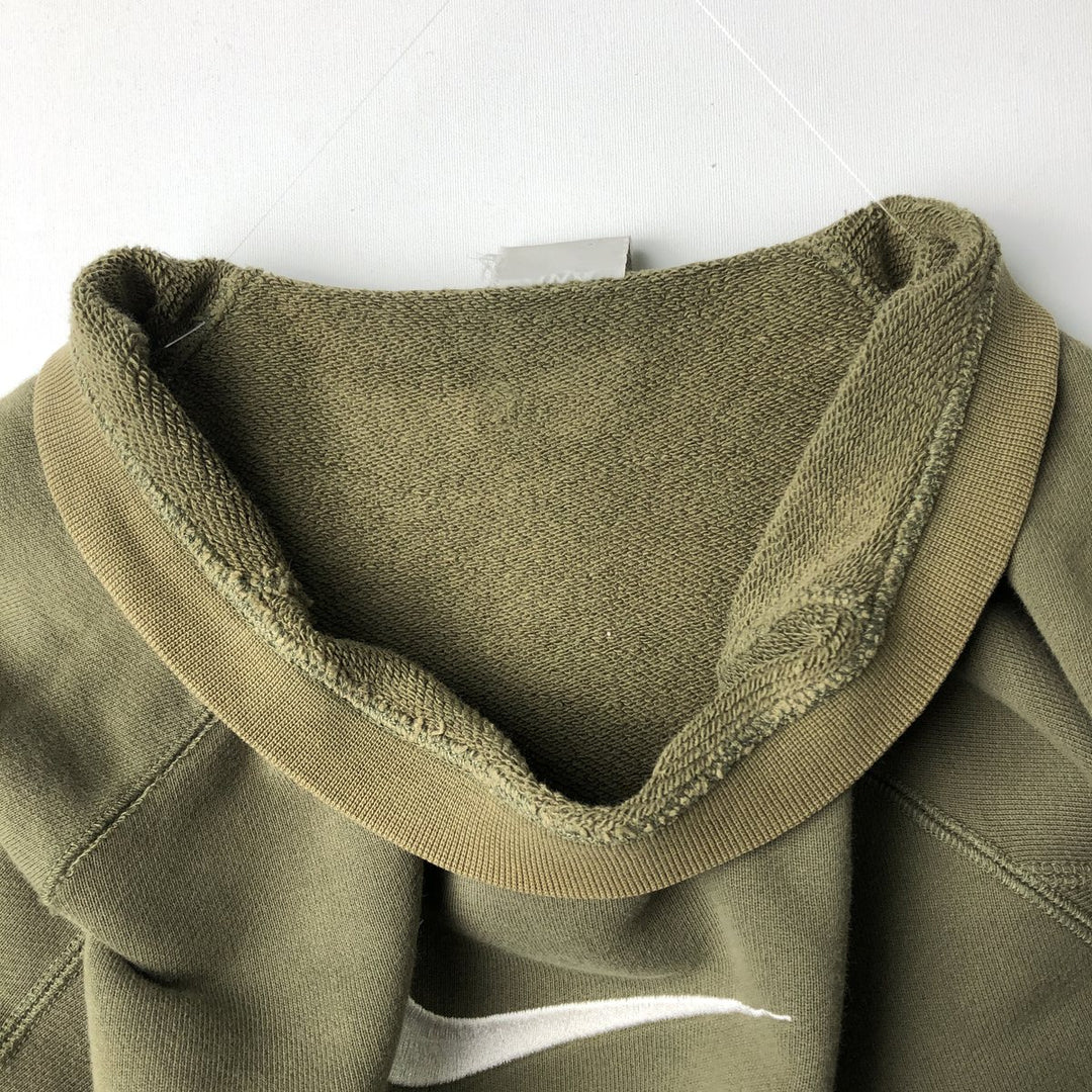 Nike One Point Logo Sweatshirt, Trainer, Men's M Size cotton green type Vintage Second Hand