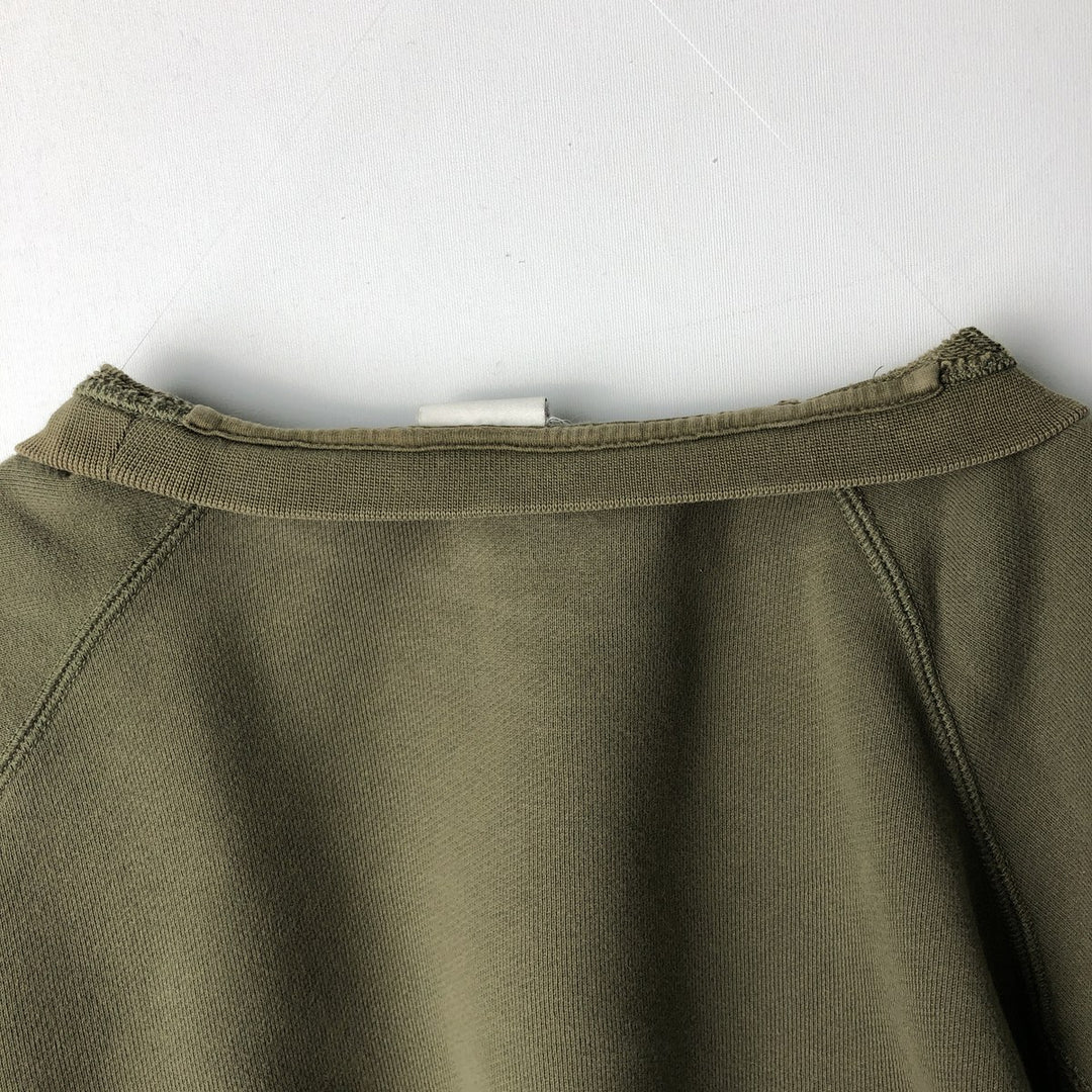 Nike One Point Logo Sweatshirt, Trainer, Men's M Size cotton green type Vintage Second Hand