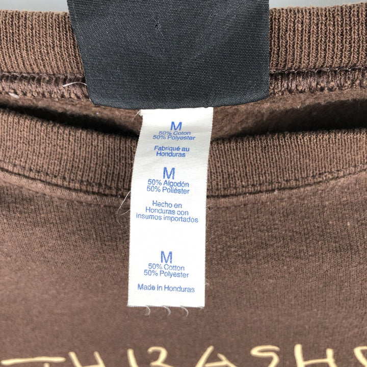 Thrasher THRASHER Printed Sweatshirt Trainer Men's M size cotton black type Vintage Second Hand
