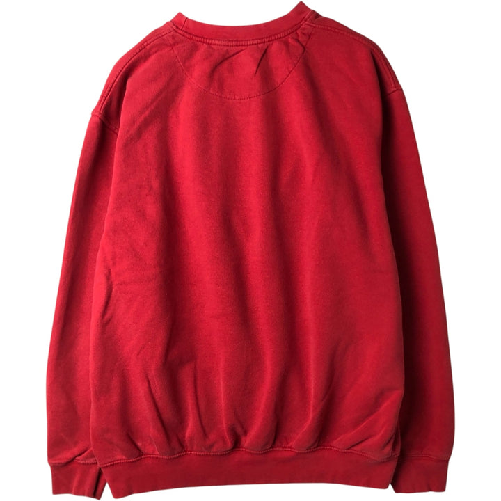00'S Nike One Point Logo Sweatshirt Trainer Men's L size cotton red type Vintage Second Hand