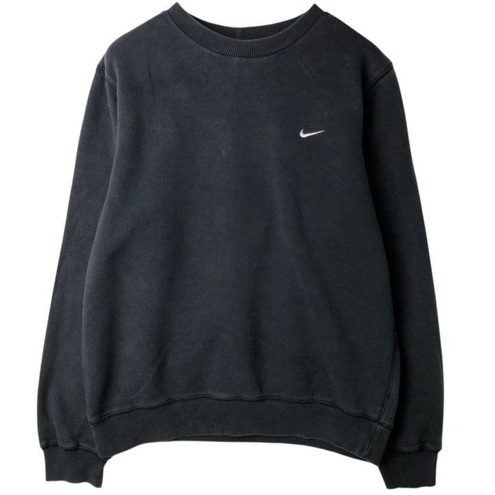 Nike One Point Logo Sweatshirt, Trainer, Men's M Size cotton black type Vintage Second Hand