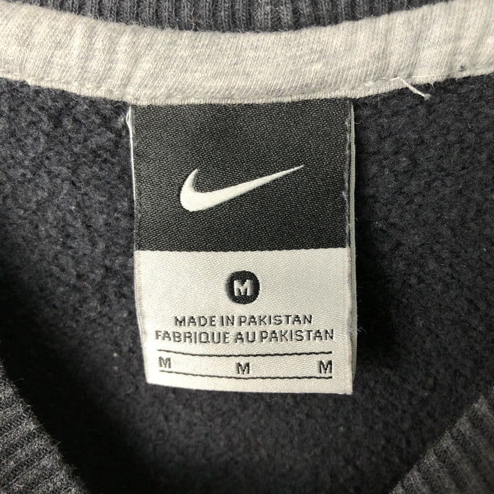 Nike One Point Logo Sweatshirt, Trainer, Men's M Size cotton black type Vintage Second Hand