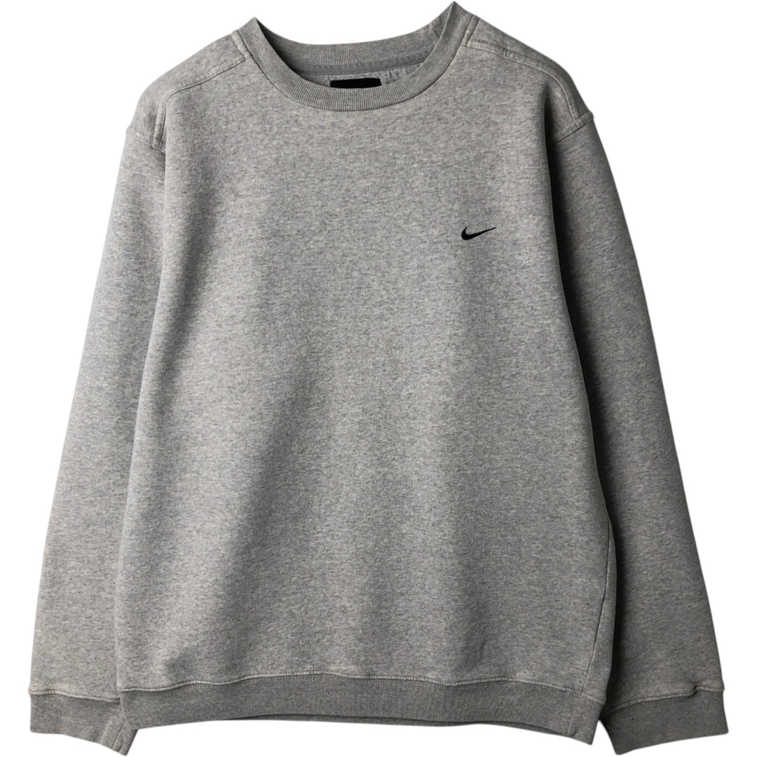 90s-00'S Nike One-Point Logo Sweatshirt, Men's Size S (approx.), Vintage cotton gray type Vintage Second Hand