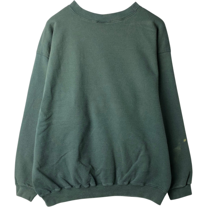 90s~00'S Nike One Point Logo Sweatshirt Trainer Made in USA Men's L Size Vintage cotton green type Vintage Second Hand