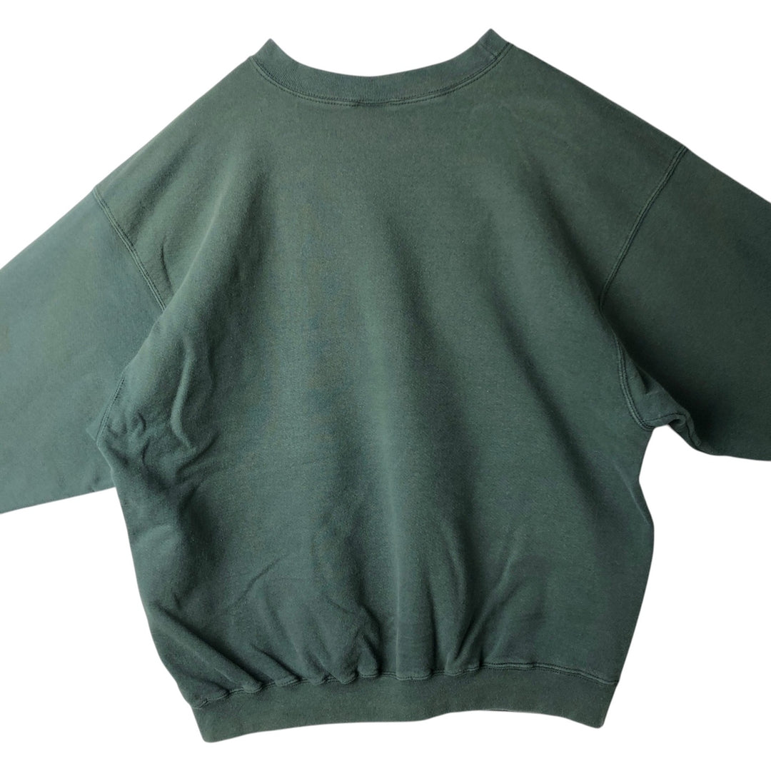 90s~00'S Nike One Point Logo Sweatshirt Trainer Made in USA Men's L Size Vintage cotton green type Vintage Second Hand