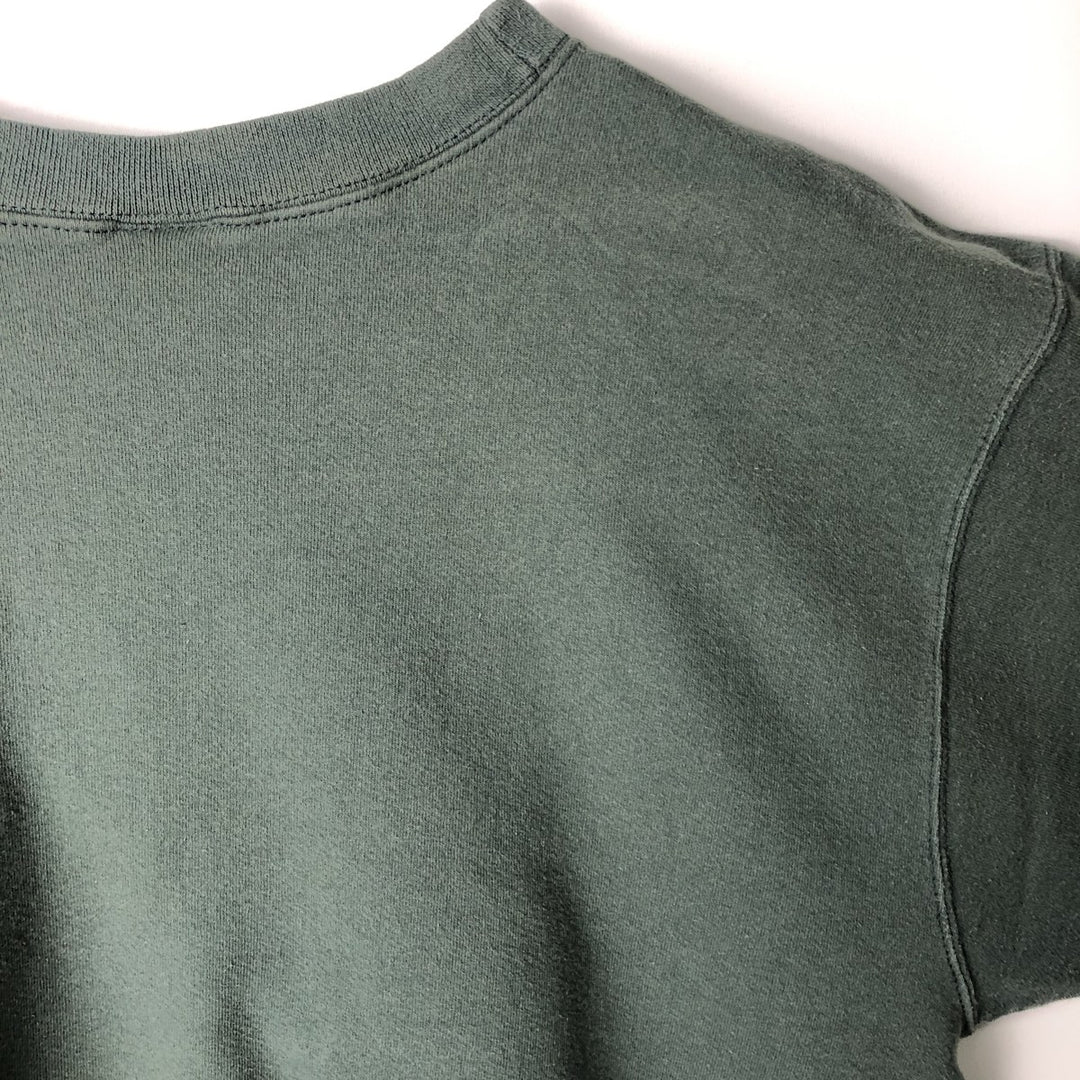 90s~00'S Nike One Point Logo Sweatshirt Trainer Made in USA Men's L Size Vintage cotton green type Vintage Second Hand