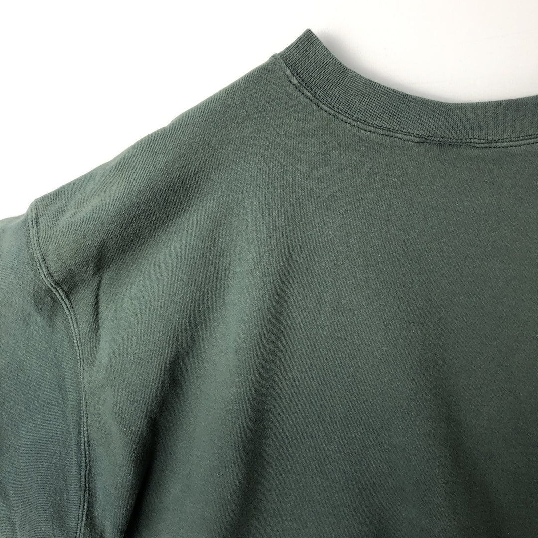 90s~00'S Nike One Point Logo Sweatshirt Trainer Made in USA Men's L Size Vintage cotton green type Vintage Second Hand