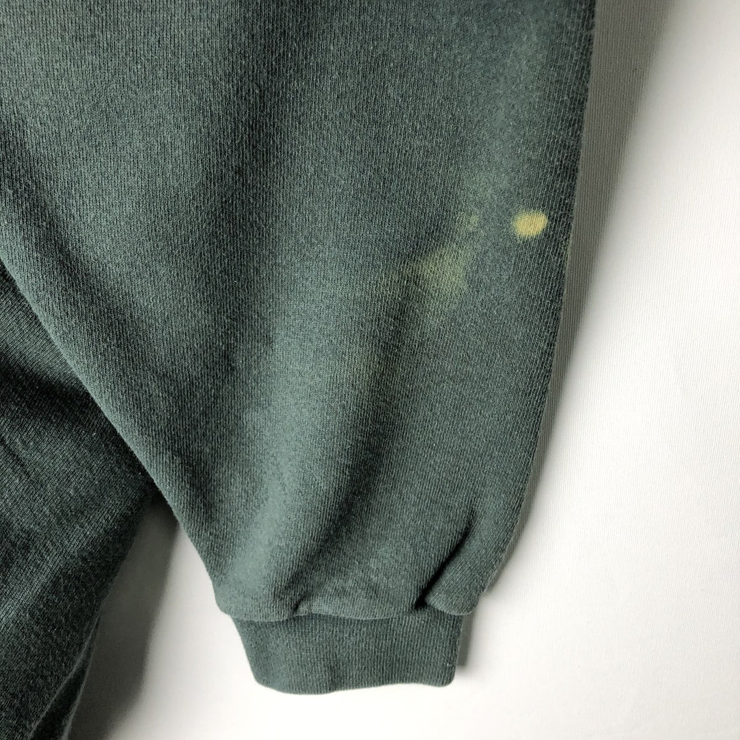 90s~00'S Nike One Point Logo Sweatshirt Trainer Made in USA Men's L Size Vintage cotton green type Vintage Second Hand