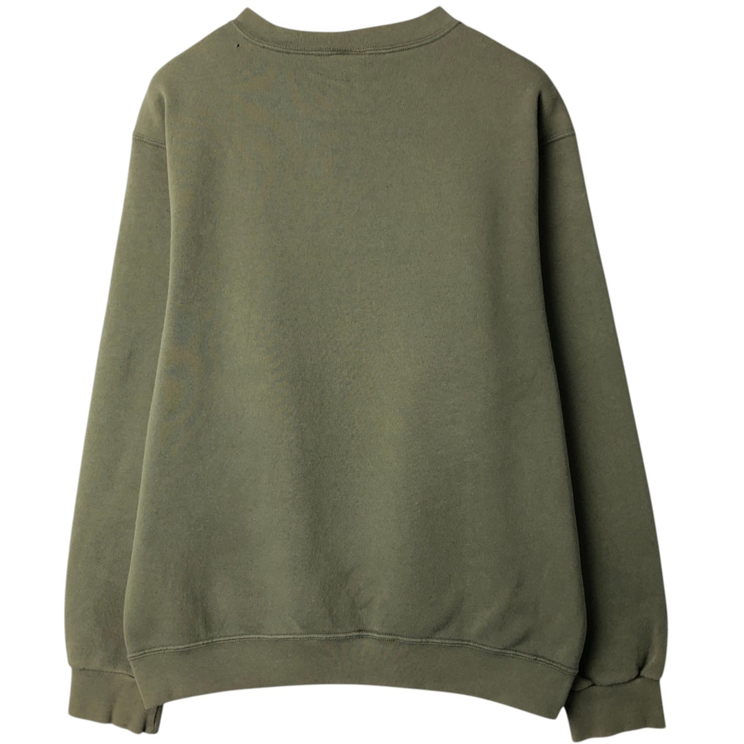 Vintage 90'S Nike logo sweatshirt, Made in USA, Men's size M cotton green type Vintage Second Hand