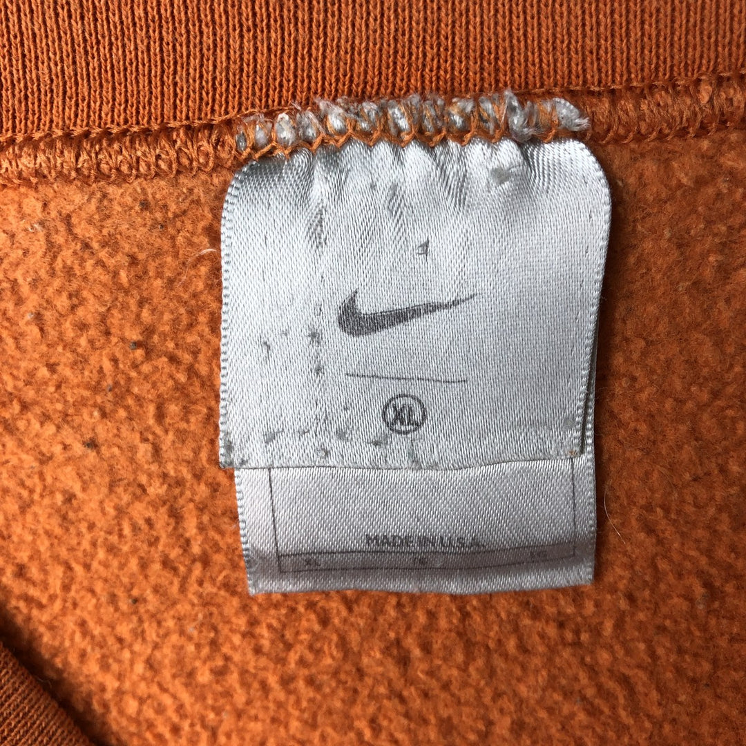 90s-00'S Nike One-Point Logo Sweatshirt, Made in USA, Men's XL equivalent, Vintage cotton orange type Vintage Second Hand
