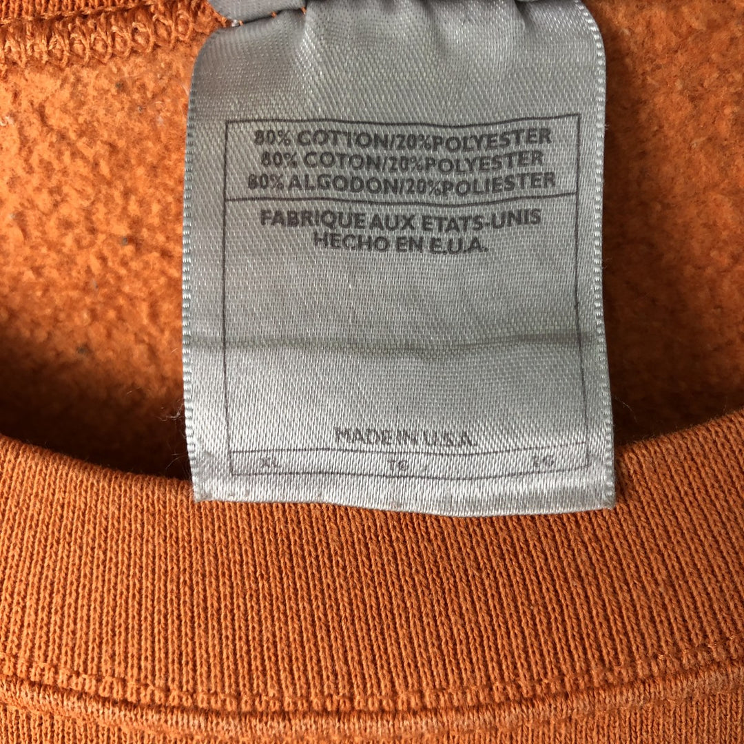 90s-00'S Nike One-Point Logo Sweatshirt, Made in USA, Men's XL equivalent, Vintage cotton orange type Vintage Second Hand