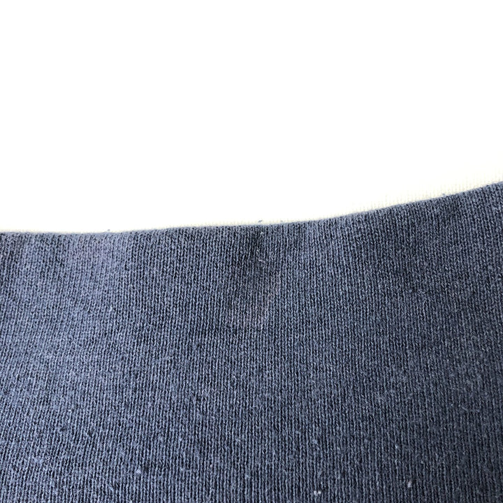 SCREEN STARS SWEATS Half-Zip Sweatshirt (Men's Size XL) cotton navy blue type Vintage Second Hand