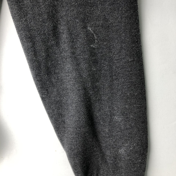 Ralph Lauren POLO RALPH LAUREN Rib-knit Half-Zip Sweatshirt, Men's Size XL (approx.) cotton gray type Vintage Second Hand