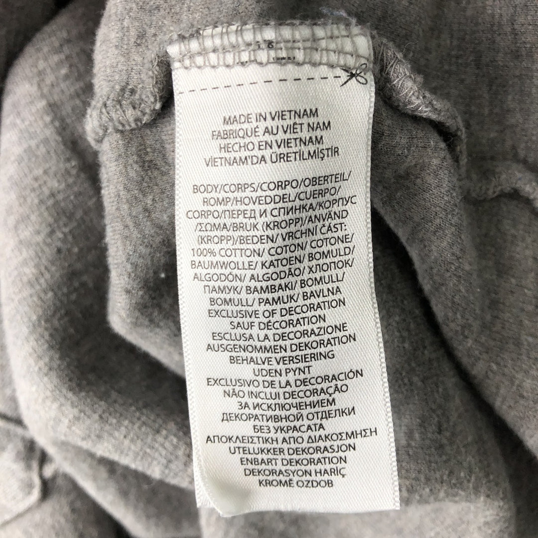 Ralph Lauren POLO RALPH LAUREN ribbed half-zip sweatshirt, men's M size cotton gray type Vintage Second Hand