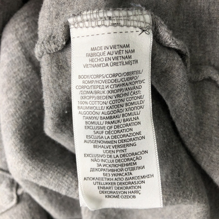 Ralph Lauren POLO RALPH LAUREN ribbed half-zip sweatshirt, men's M size cotton gray type Vintage Second Hand