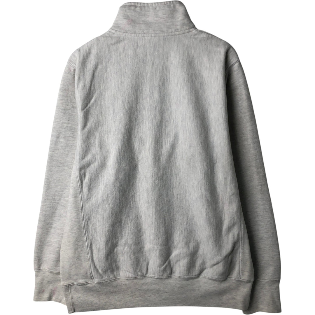 Champion Reverse Weave Half-Zip Sweatshirt, Men's Size L cotton gray type Vintage Second Hand
