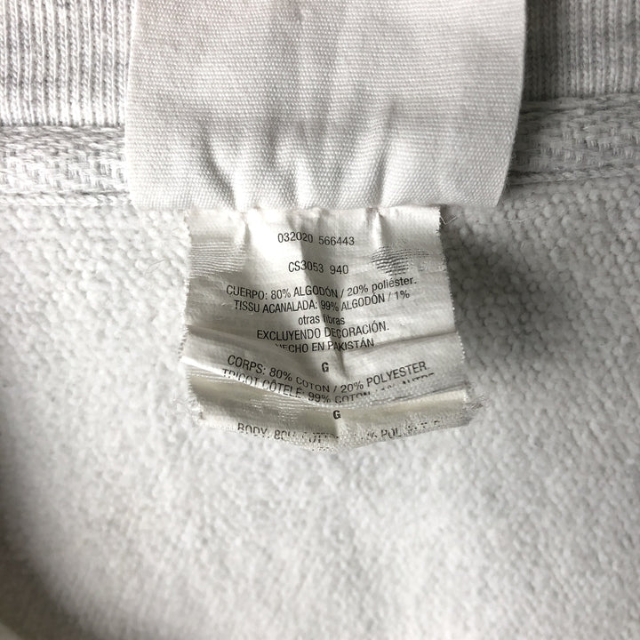 Champion Reverse Weave Half-Zip Sweatshirt, Men's Size L cotton gray type Vintage Second Hand