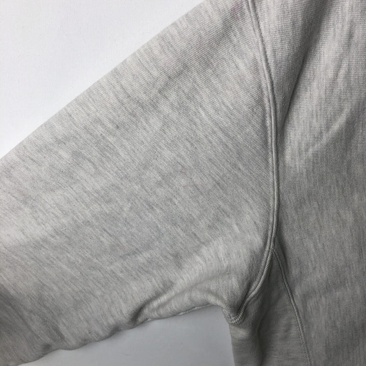 Champion Reverse Weave Half-Zip Sweatshirt, Men's Size L cotton gray type Vintage Second Hand