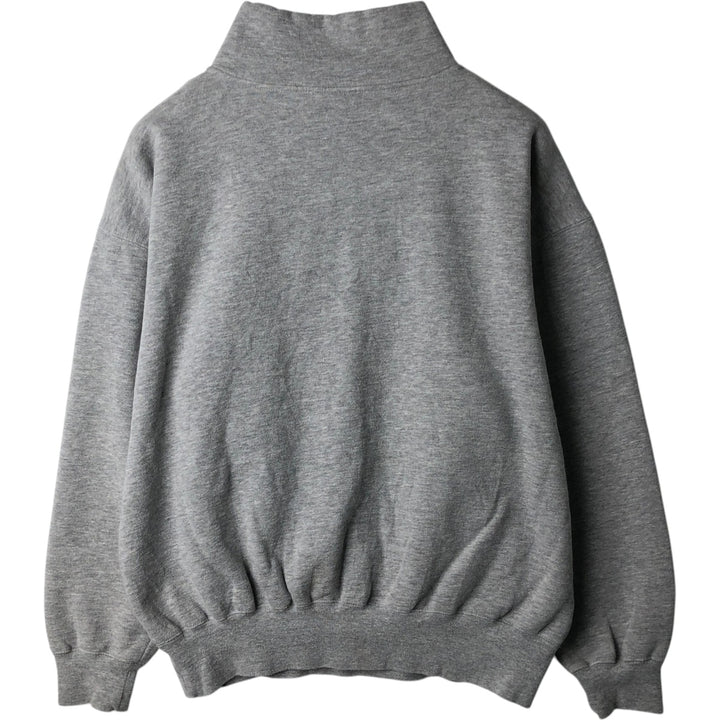 St. John's Bay Half-Zip Sweatshirt (Men's Size L) cotton gray type Vintage Second Hand