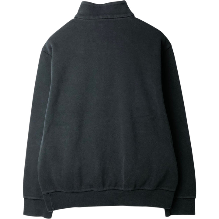 Ralph Lauren pique half-zip sweatshirt, men's size L (approx.) cotton black type Vintage Second Hand