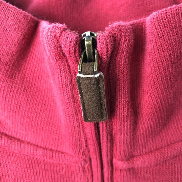 Ralph Lauren POLO RALPH LAUREN ribbed half-zip sweatshirt, men's size L cotton red type Vintage Second Hand