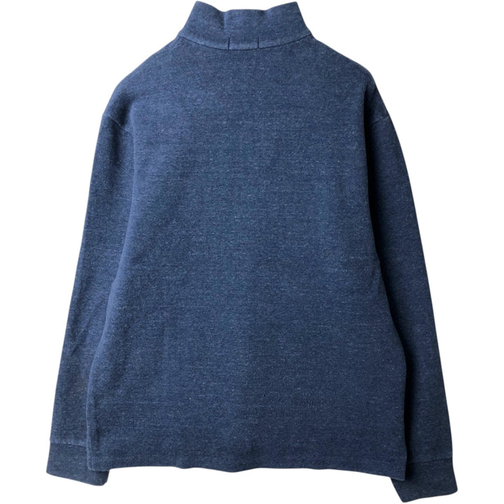 Ralph Lauren POLO RALPH LAUREN Half-zip sweatshirt, sweatshirt, men's size L cotton blue type Vintage Second Hand