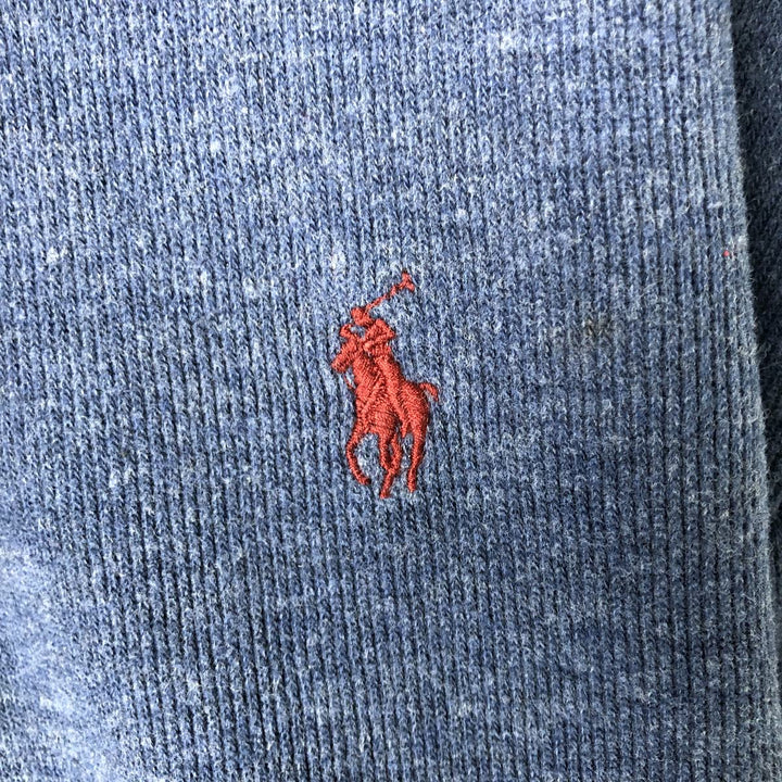 Ralph Lauren POLO RALPH LAUREN Half-zip sweatshirt, sweatshirt, men's size L cotton blue type Vintage Second Hand