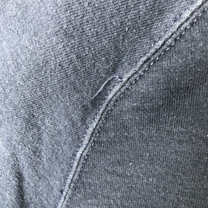 Champion Authentic Half-Zip Sweatshirt, Made in USA, Men's Size XL (approx.) cotton navy blue type Vintage Second Hand