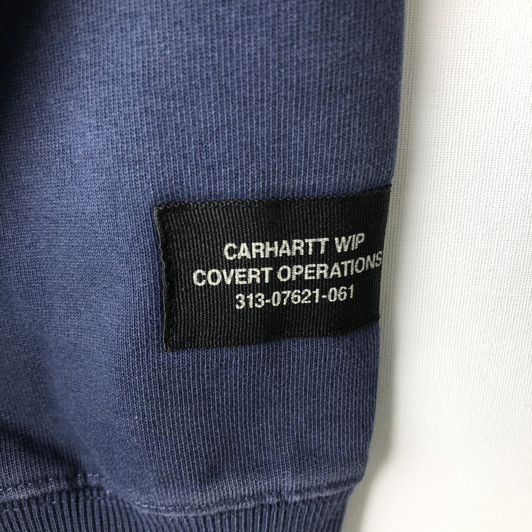 Carhartt WORK IN PROGRESS Sweat Pullover Hoodie, Men's Size L (approx.) cotton navy blue type Vintage Second Hand