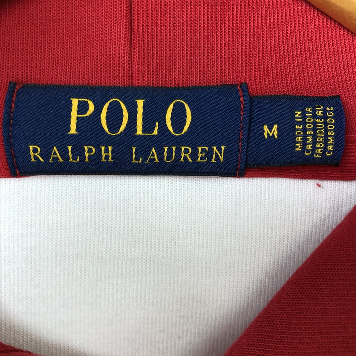 Ralph Lauren POLO RALPH LAUREN Tricolor Sweatshirt Pullover Hoodie, Men's Size M (approx.) unclear white type Vintage Second Hand