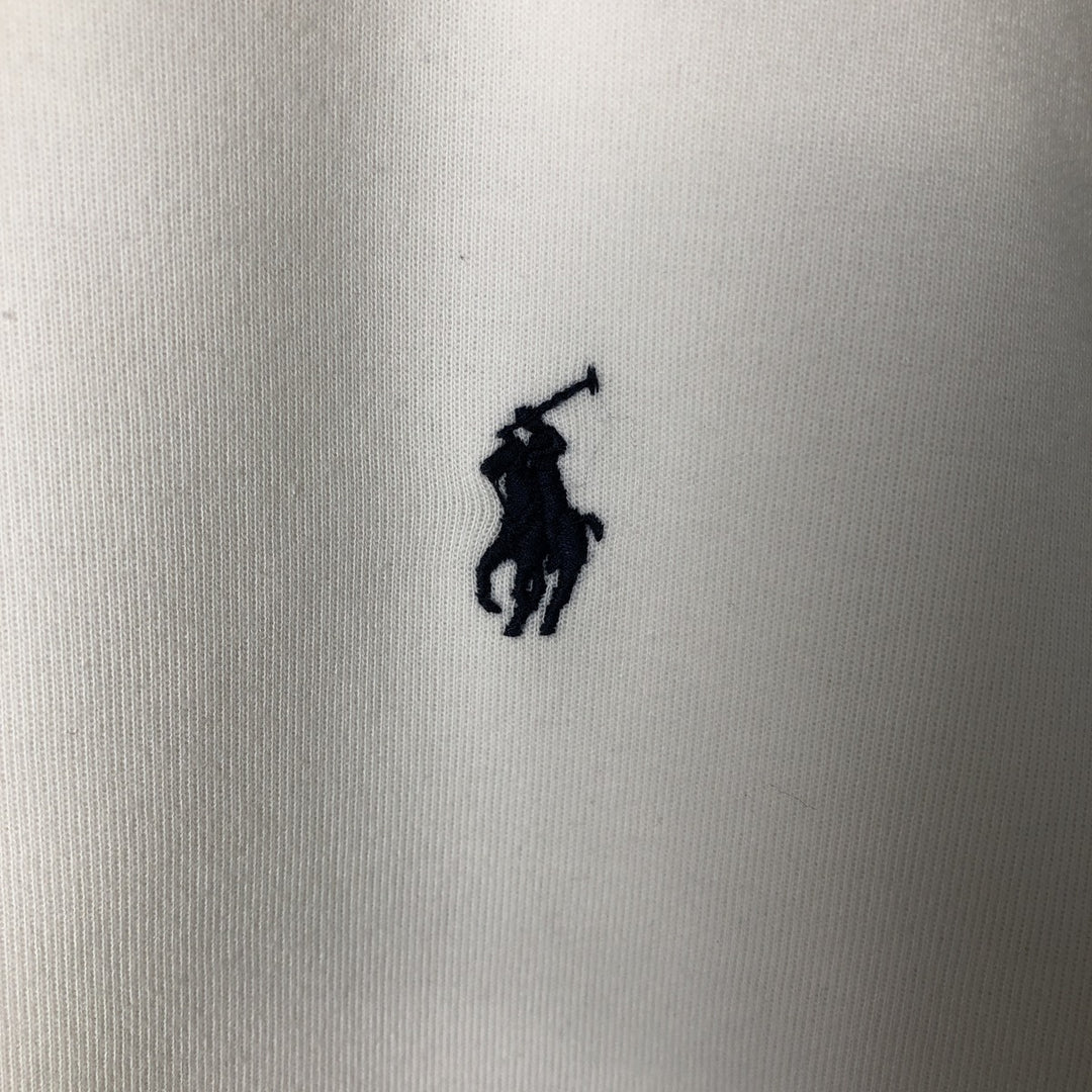 Ralph Lauren POLO RALPH LAUREN Tricolor Sweatshirt Pullover Hoodie, Men's Size M (approx.) unclear white type Vintage Second Hand