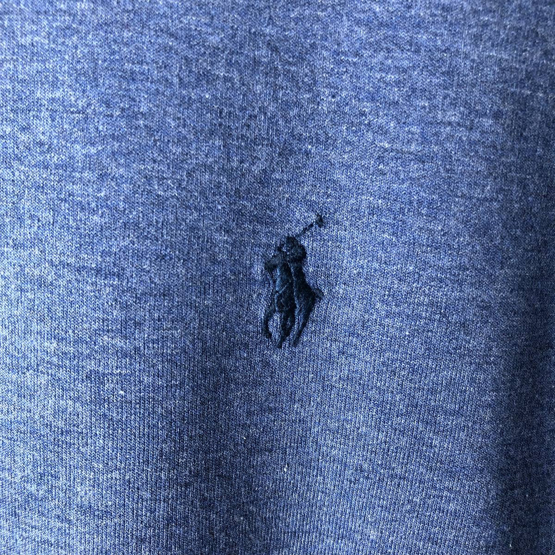 Ralph Lauren POLO RALPH LAUREN One-Point Sweatshirt Pullover Hoodie, Men's Size L (approx.) polyester blue type Vintage Second Hand