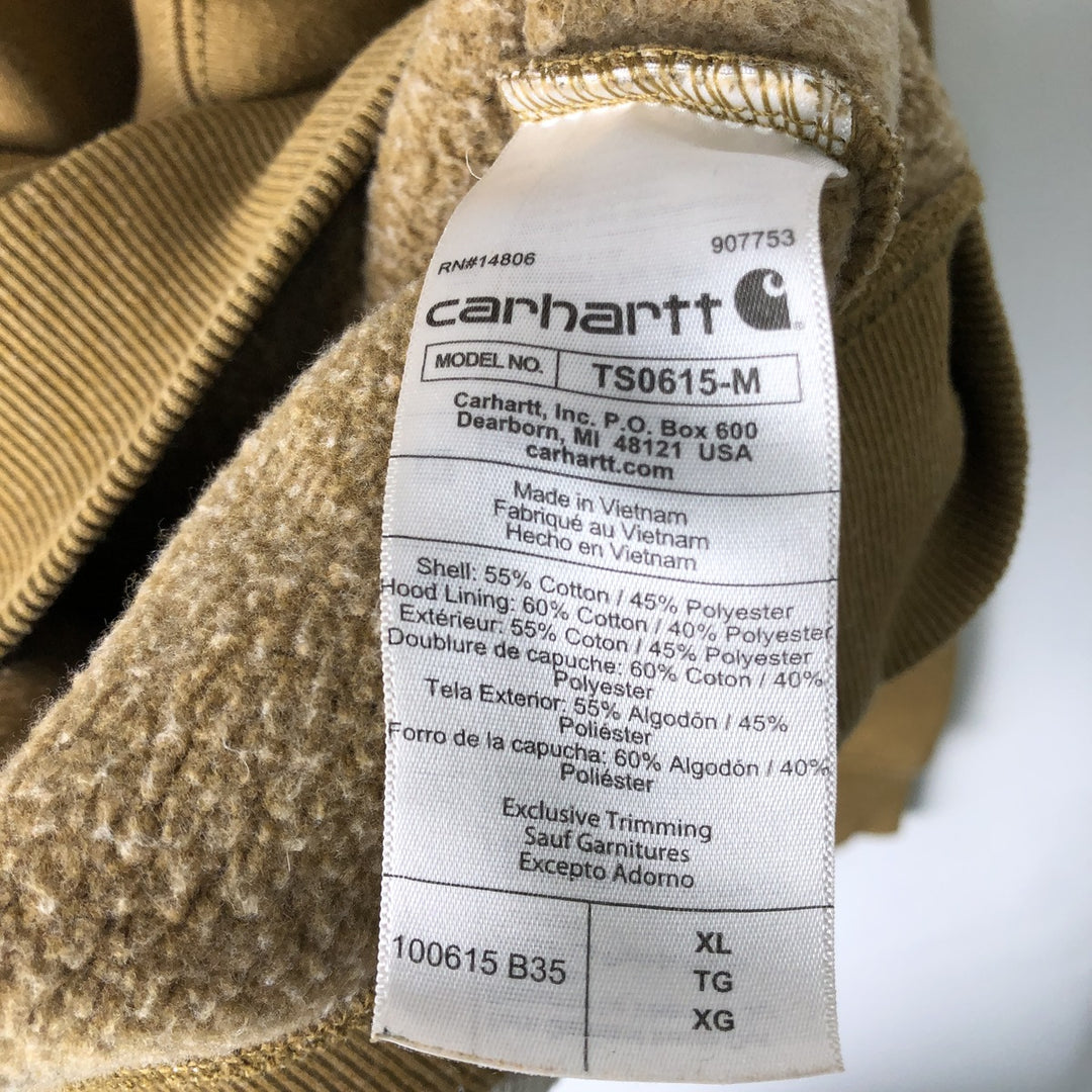 Carhartt Loose Fit Sweat Pullover Hoodie, Men's XL cotton brown type Vintage Second Hand