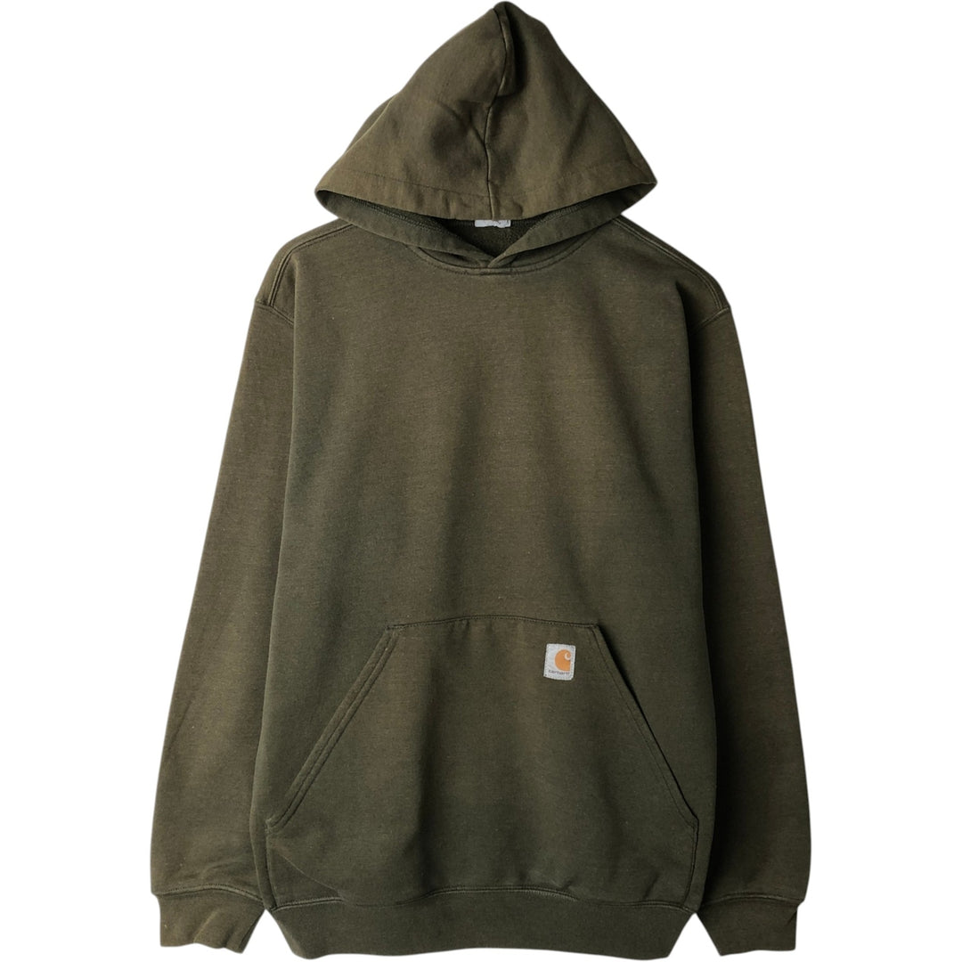 Carhartt Sweat Pullover Hoodie, Men's M Size unclear Khaki type sage green Vintage Second Hand