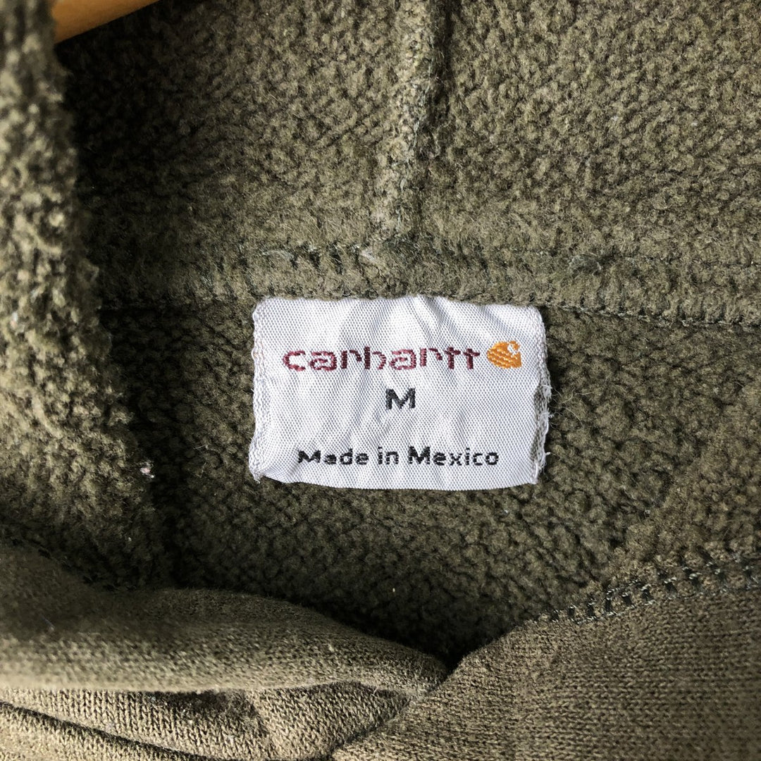 Carhartt Sweat Pullover Hoodie, Men's M Size unclear Khaki type sage green Vintage Second Hand