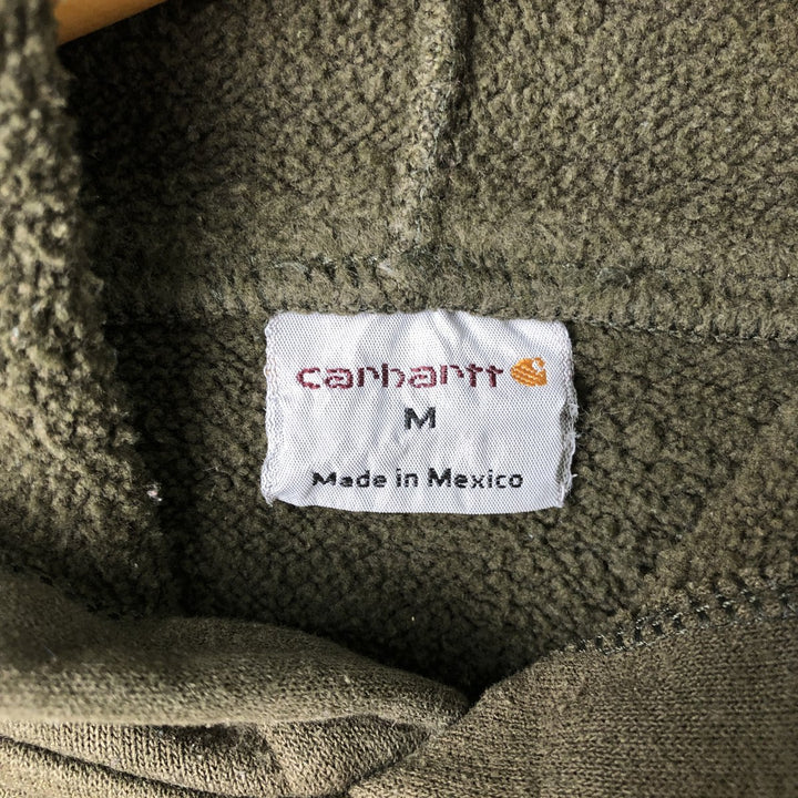 Carhartt Sweat Pullover Hoodie, Men's M Size unclear Khaki type sage green Vintage Second Hand