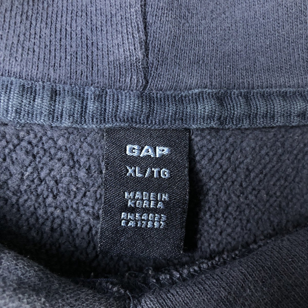 GAP Sweatshirt Pullover Hoodie, Men's XL cotton navy blue type Vintage Second Hand