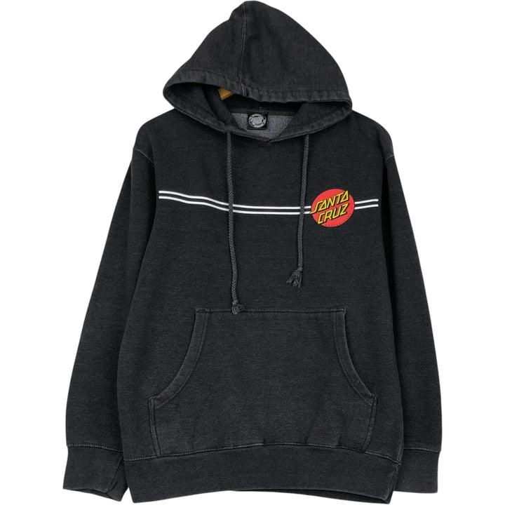 SANTA CRUZ Sweat Pullover Hoodie, Men's Size M cotton gray type Vintage Second Hand
