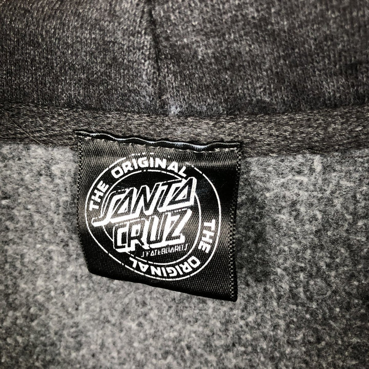 SANTA CRUZ Sweat Pullover Hoodie, Men's Size M cotton gray type Vintage Second Hand