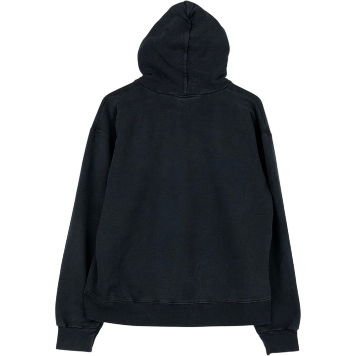 Thrasher Fire Pattern Pullover Hoodie, Men's Size M cotton black type Vintage Second Hand