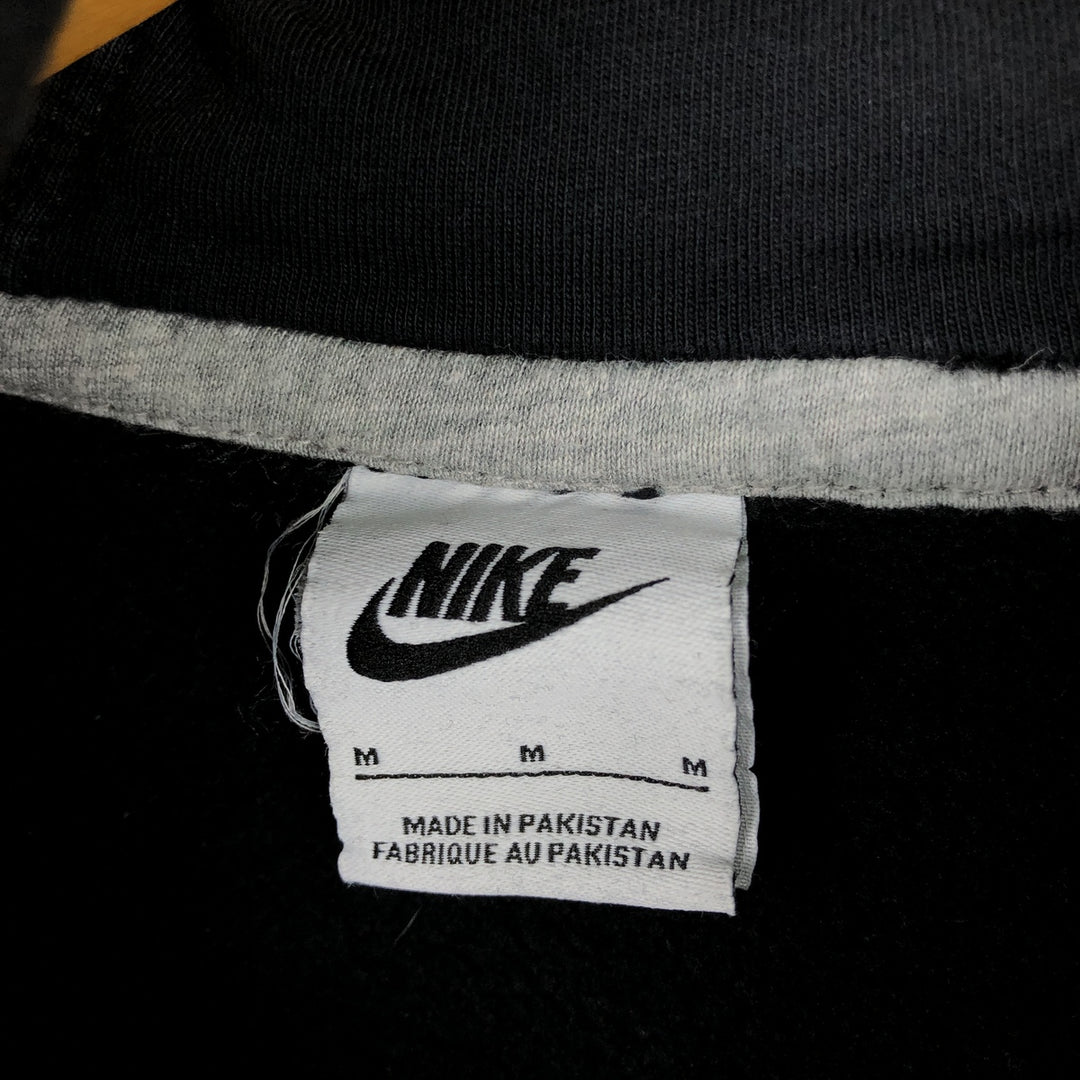 Nike Sweat Pullover Hoodie, Men's Size M cotton black type Vintage Second Hand
